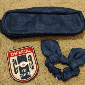 Stoney Clover Lane Disney Star Wars: dark blue slim pouch, scrunchie + patch